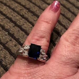 Dark purple stone ring